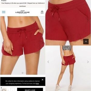 NWOT Lorna Jane Shorts- Breeze Lightweight Run Shorts-Size M